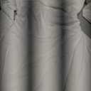 Kaximil Women's Long Sleeve Square Neck Mini Dress Ruched Ruffle Corset A Line Party Short Dresses (White, Small)