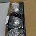 3-Pack Disco Ball Party Lights Sound Activated with Remote Control, 12 Modes Strobe Stage DJ Lights for Home Room Karaoke Dance Party Supplies Birthday Party Decorations White Elephant Gifts (Black)