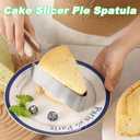 Suuker Cake Cutter, Stainless Steel Cake Knife and Server with Double Handle, Adjustable Cake Slicer for Cake Server, Pie Server, Cake Cutting Set for Wedding