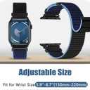 Bcuckood Nylon Sport Bands Compatible with Apple Watch Band 49mm 45mm 46mm 44mm 42mm 41mm 40mm 38mm Women Men, Adjustable Solo Loop Bands for iWatch Series 11 10 9 8 7 6 5 4 3 SE Ultra 2 1, 3 Pack