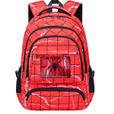 FunnyGifts Kids Backpacks Boys School Bookbag for Elementary Kindergarten Preschool Mochila Para Niños 4 5 6 7 8 9 10 11 12, Red