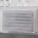 Insulated AC Cover for Window Units - Indoor Use with Soft, Windproof Fabric to Block Drafts, Save Energy and Enhance Comfort (grey, 28 x 20 x 3.5)