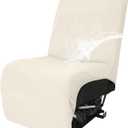 Easy-Going 100% Waterproof Recliner Cover Additional Seat Cover for Reclining Couch, Stretch Sofa Covers Washable Furniture Protector for Kids & Pets, 1 Seat, Beige