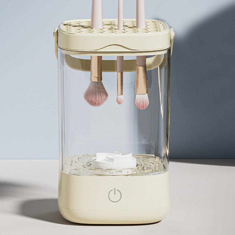Electric Makeup Brush Cleaner Machine, 7000 RPM Makeup Brush Cleaning Machine, Automatic Makeup Brush Cleaner for Makeup Brush, Portable Makeup Brush Cleaners for Deep Cleaning All Types of Brushes
