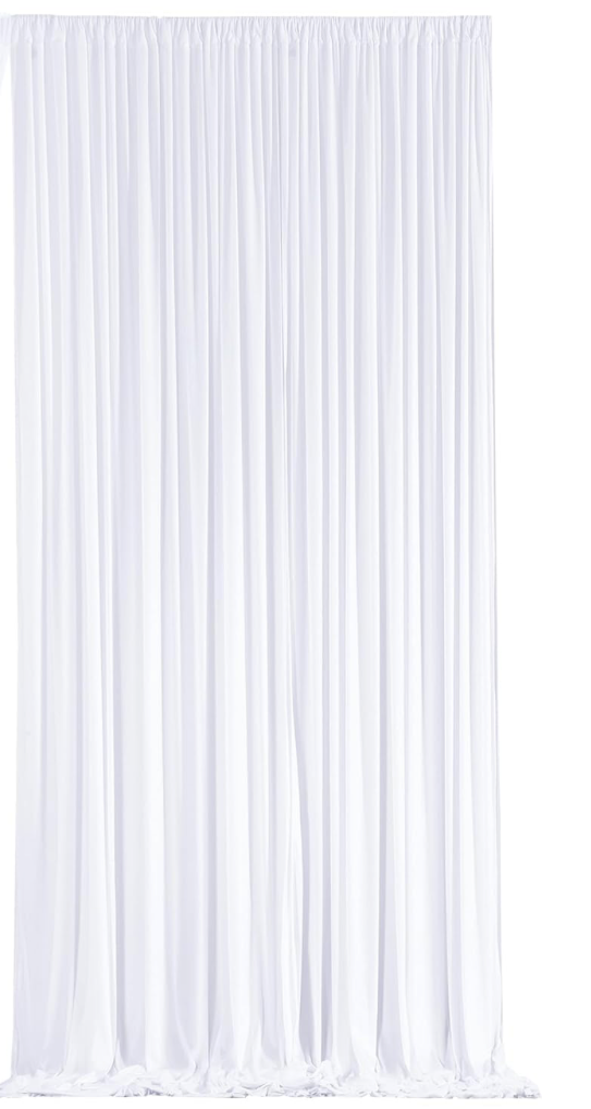 Fabric White 10'x12' white curtain