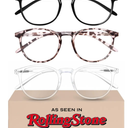 IBOANN Chic & Comfy Blue Light Glasses for Women  3Pack Round Frames, ScreenReady Style with UV Protection Coating