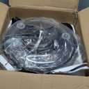 42 inch Retractable Ceiling Fan with Lights,6 Speed Dimmable Silent Fan,Modern Ceiling Fan with Light Remote Control for Bedroom Living Room Kitchen (Black)