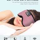 MUSICOZY Sleep Headphones, Bluetooth 5.4 Sleep Mask Headband Headphones Sleeping Eye Mask, Wireless Music Earbuds Earphones with HD Stereo Speakers for Side Sleepers, Cool Gadgets Unique Gift