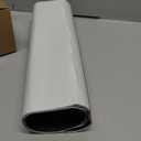 12 Inch x 5ft x 30mil Extra Large Adhesive Magnetic Sheet Roll Not Printable Adhesive Backing Cut and Customize Flexible Sheet Blank White Surface Magnetic Sign for Craft Photo Craft, Glossy