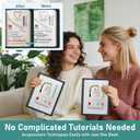 New Embroidery Stitch Book Kit for Adults & DIY Craft Lovers,Portable Embroidery Kit for Beginners Enthusiasts,Includes Guide to 106 Patterns with Tools & Tutorials and 86-Piece Sewing Tool Kit(1 Set)