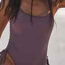 Women's Sexy One Piece Bathing Suit Tummy Control Swimsuit (M)