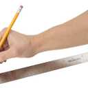 Westcott Stainless Steel Rulers with Non-Slip Cork Backing, Back-to-School, School Supplies, Classroom Supplies, 18-Inch, 3-Pack
