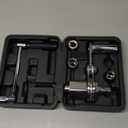 Manual Wrench for Car Torsion Multiplier Wrench with Carrying Case, 1/2 Drive with 17mm 19mm 21mm Sockets Labor Saving Tool Lug Nut Remover Set for Car Tire Changing