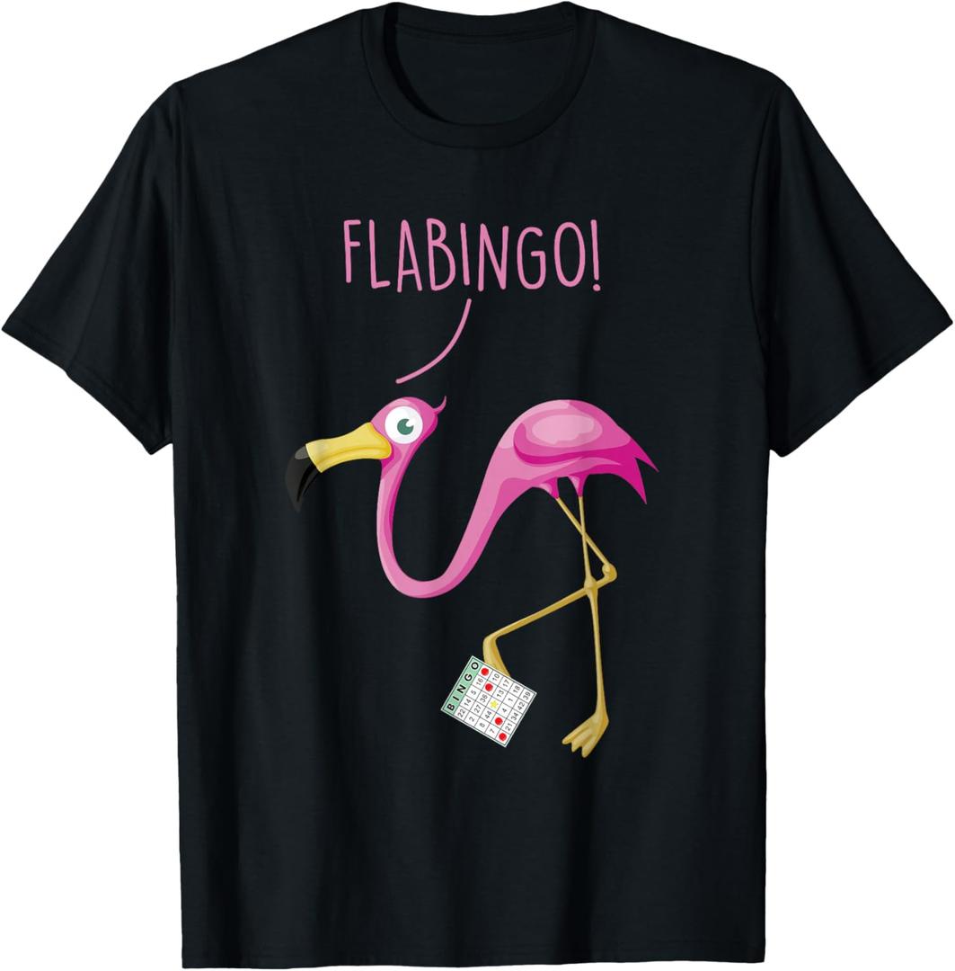 Flabingo! Lucky Player Bingo Player Bingo Addict T-Shirt Small