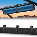 Ehaho 34" UTV Sound Bar with Subwoofer, 8-Speaker SXS SoundBar with Bluetooth and RGB Lighting, IP66 Waterproof ATV & Golf Cart Speakers, Compatible with Polaris RZR Can-Am, Fits 1"2" Roll Cages