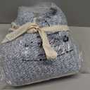 Throw Blanket for Couch, Reversible Super Soft Fluffy Knit Blankets, Lightweight Cozy Blankets with Fuzzy Plush for Sofa Bed (Blue, Throw 50""x 60"")