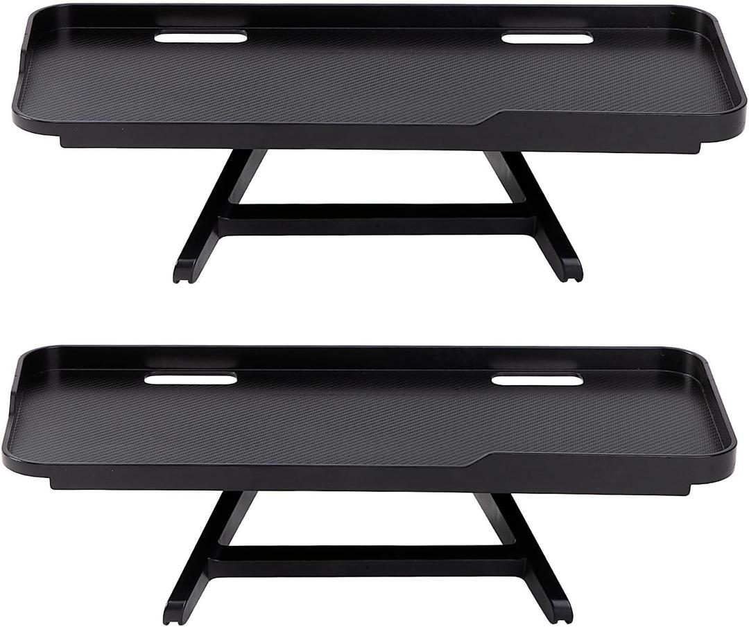 2 Pcs Adjustable TV Top Shelf Screen Shelf Monitor Top Shelf TV Top Storage Bracket Computer Screen Shelf for Cellphone Stand, Media Boxes, Game Console, Router and Home 11.8 x 4.7 Inch