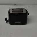 Toastmaster 2-Slice Toaster - Black with Stainless Steel - Kitchen Essential for Sandwich Bread & Breakfast Toast - Toaster with Wide Slots, High Rise Toast Lift & Cool-Touch Exterior