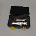 DIGNITY Nail Clippers for Men Women Seniors with Catcher and Safety Lock,Wide Jaw Opening,Thick Fingernail Toenail Clipper Set, Slanted Edge Nail Clippers,Ear Picker,Nail File,with Case,4 Pcs Set