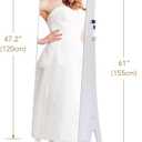 Mirror Jewelry Cabinet Standing, Full Length Mirror Jewelry Armoire Jewelry Organizer Lockable Jewelry Storage for Women Girl Full-Length Frameless LED Lights 6 Drawers Lockable White, Size 51.5/16.7/7 inch