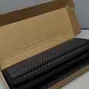 Pieviev Cat Litter Mat Double Layer Waterproof Urine Proof Trapping Mat 1 Pack (Black, 24x15 Inch (Pack of 1))