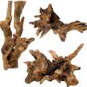 kathson 3 PCS Aquarium Driftwood Decoration Natural Driftwood Branches Reptiles Habitat Wood Decor Assorted Sizes Wood for Fish Tank Decor Reptile Terrarium Accessories Decor (3Pcs: 4.5-9.5in)