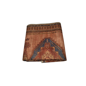  Runner Rug for Hallways Machine Washable, 2x5 Non Slip Boho Vintage Lightweight Washable Runners, Thin Floor Runners for Entryway Hallway Bathroom Laundry Room Corridor, Red/Blue