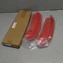 for Challenger Front Bumper Lip Splitter Protector Cover Trim for 2015-2023 Dodge Challenger Hellcat Red Exterior Accessories 2pcs
