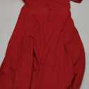 Women’s Dress with Chinese Collar and Ruffled Sleeves, Size M, Red