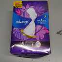 Always Radiant Feminine Pads for Women, Flexfoam Pads with Wings, Size 5, Extra Heavy Overnight Absorbency, Lightly Scented, 26 Count