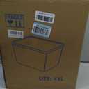 4-Piece Set,Plastic Clear Storage Bin with Lid,Large Storage Containers,Lidded Storage Boxes for Books, Clothes, Toys, Cabinets (clear 4XL)