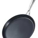 Cooks Standard Crepe Pan Hard Anodized Ceramic Nonstick Pancake Pan, 10.5-inch Griddle Dosa Tawa Tortilla Skillet Pan Induction Cookware, Black