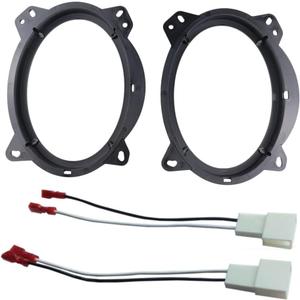 6" x 9" Front Door Speaker Mount Adapter for Subaru Forester Impreza Toyota 4Runner Avalon Highlander Tacoma Prius Sequoia Tundra with Wiring Harness