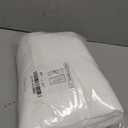 NICETOWN White Linen Sheer Curtains and Drapes 84 inches Long, Rod Pocket & Back Tab semitransparent with Light Through Vertical Window Treatments for Sliding Glass Door & Living Room, 52"W, Set of 2