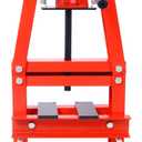 6 Ton Shop Press with Press Plates, A-Frame Hydraulic Press Height Adjustable, Heavy Duty Hydraulic Power Unit for Auto Repair Shops, Mechanical Workshops, Garages, Basements (Red)