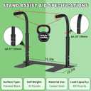 Heavy Duty Couch Stand Assist, Height & Width Adjustable Standing aid & Support Device, Chair/Sofa Stand Assist for Elderly Mobility & Daily Living Sit to Stand(400LBs Loading, Black)