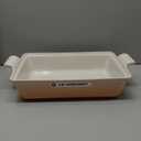 Le Creuset Stoneware Heritage Covered Rectangular Casserole, 4 qt. (12" x 9"), Peche