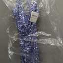 Morgan womens Sequin Cowl Neck Midi Dress, 4/3 Size 0