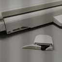 KOHLER 4636-RL-0 Cachet ReadyLatch Elongated Toilet Seat Slow Close, Soft Close Toilet Seat Quiet Lid, Contoured Grip-Tight Bumpers Installation Hardware, Apartment Essentials, White