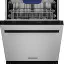 Empava 24 Built-in Dishwasher with Stainless Steel Tub, 15 Place Settings, 8 Wash Cycles, 3rd Racks, Auto Door Dry, 49 dB Quiet, ENERGY STAR Certified