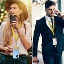 6 x CACOE Phone Lanyard 2 Pcs-1 Pcs Adjustable Neck Strap,1 Pcs Wrist Strap,4 Pads,Universal Crossbody Multifuctional Cell Phone Lanyards Compatible with Most Smartphones(Yellow)