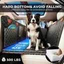 Dog Seat Cover for Back Seat Hard Bottom, Dog Seat Cover for Trucks | Fits Full Size Trucks and Large SUVs, 500lbs Support Heavy Duty 900D Scratch Resistant Waterproof Non-Slip Protector Car Seat