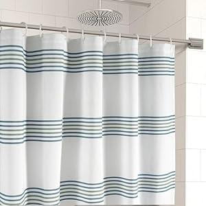LANE LINEN Waterproof Fabric Shower Stall Curtain - 72 x 36 Compact Size - Built In Waterproof Lining - Spa Inspired Bathroom Style - Quick Dry, Machine Washable & Perfect for small space - Sage Green