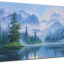 Ardemy Large Landscape Wall Art Nature Canvas Textured Forest Scenery Pictures Wall Decor Living Room Paintings Artwork Bedroom Home Office,40"x20"