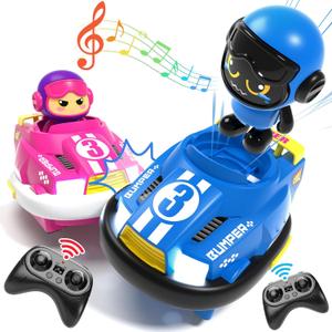 2 Pack RC Cars Toys for Ages 2-4 Toddlers|Remote Control Bumper Cars Toys for Ages 5-7 Kids|Birthday Gift for 3 4 5 6 7 8 Year Old Boys