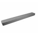 Mozzeilee Gap Filler for Headboard Space Bed Seam, Mattress Extender Memory Foam Wedge Pillow with Multiple Sizes, Removable Cover (47x4x2inch,Dark Gray)