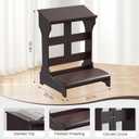 Prayer Bench Kneeler, Wooden Prayer Kneeler for Home, Prayer Bench for Kneeling at Home, Church Prayer Bench Stool Table with Cushion, 23.1x20.4x32.8 inch