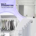 Small Shower Rod 18-32 Inches Short Adjustable Tension Shower Curtain Rod No Drilling White Spring Tension Rod Non-Slip,Stainless Steel