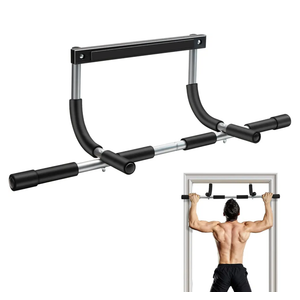 CINDALOG Pull Up Bar for Doorway, Adjustable Width Locking, Thickened Stee, Upper Body Fitness Workout Bar, Multi-Grip Strength for Doorway, Indoor Chin-Up Bar Fitness Trainer for Home Gym Portable