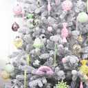 RoseCraft Christmas Ball Ornaments Set, 45 Pack Macaroon Colorful Pastel Candy Shatterproof Christmas Tree Hanging Candyland Decorations, for Home Holiday Xmas Party Decor